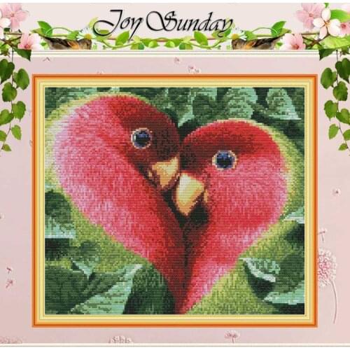 Love Bird Animals Painting Counted 11CT 14CT Cross Stitch Sets DIY Chinese Cross-stitch Kits Embroidery Needlework home decor