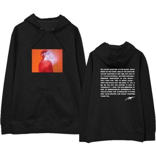New Arrival Shinee Jonghyun Poet Artist Cover and Letter Printing Pullover Thin/fleece Hoodie Kpop Unisex Loose Sweatshirt Drops
