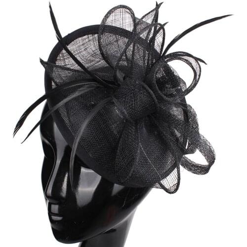 New Fashion Sinamay Fascinators Eed Wedding Accessories Cocktail Hats Party Hairband Bridal Hearwear For Event Party Millinery