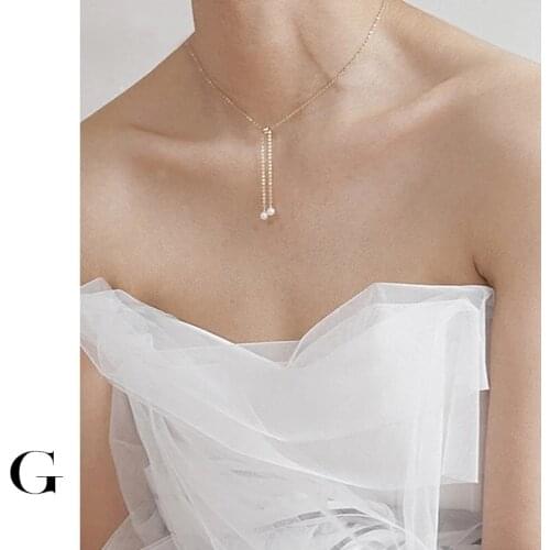 GHIDBK Gold Natural Freshwater Pearls Necklaces for Women Dainty Irregular Pearl Bridal Chokers Adjustable Your Wedding Jewelry