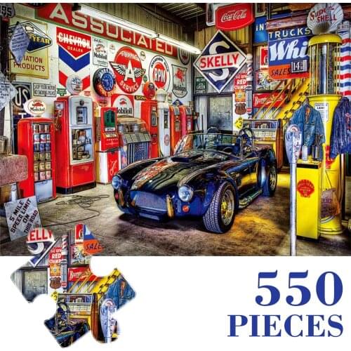 MaxRenard Jigsaw Puzzles 550 Pieces for Adults Games 60*45cm Paper Assembling Sports Car Puzzles for Kids Educational Toys