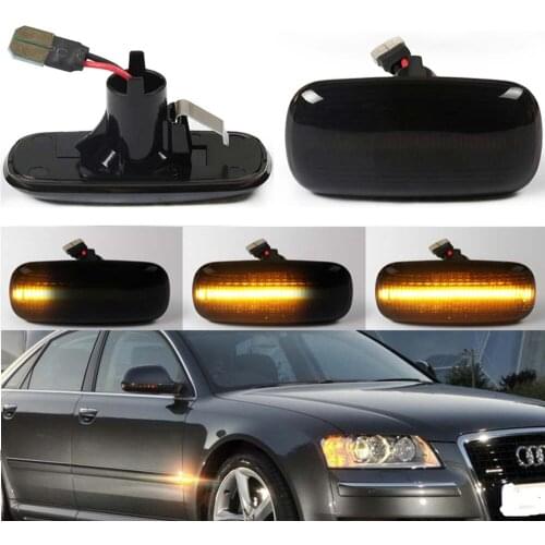 For Audi A2 A3 8L 1995-2000 A4 B5 A6 4B C5 A8 4D 98-06 TT 8N Dynamic Led Side Marker Turn Signal Light Sequential Blinker Lights