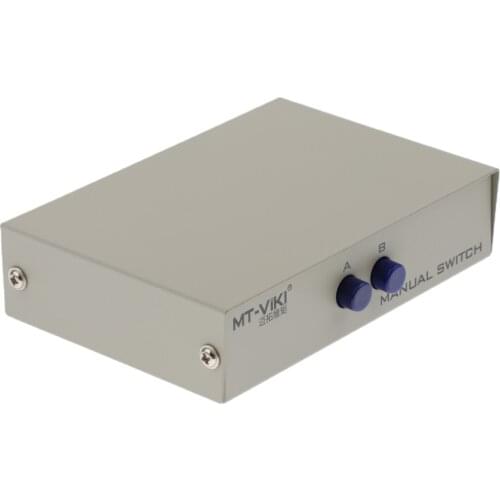 Printer DB9 Pin Serial RS232 Switch Box Manual 2Ports Data Sharing Switcher For 2-way Computer RS232 Interface Switching