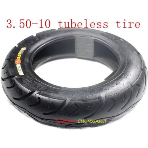 Size3.50-10 tubeless wheel Tire 350-10 14 x 3.5 /15 x 3.5 Vacuum tyre fits Motorcycle Electric Battery Scooter Electric Tricycle
