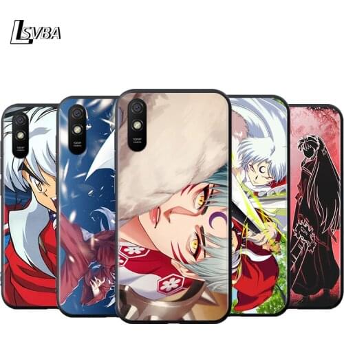 Anime Inuyasha Sesshoumaru Silicone Cover For Xiaomi Redmi K40 K30i K30T K30S K30 K20 10X Ultra Pro Black Soft Phone Case Shell
