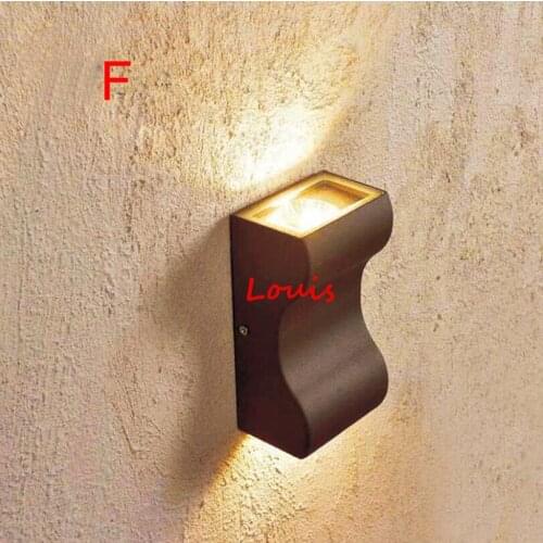 Modern Minimalist Creative Outdoor Lighting 6W 12W COB LED Wall Lamps for Garden Courtyard Porch Corridor Wall Lights 85-265V