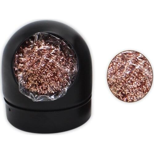 Weding Desoldering Soldering Solder Iron Tip Dross Cleaner Cleaning Steel Ball Mesh Filter Tin Remove JZQ-599B