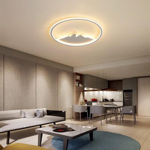 Led ceiling lamp creek creative ultra-thin modern bedroom living room pendant lamps Indoor Lighting RC Dimmable Pendant light