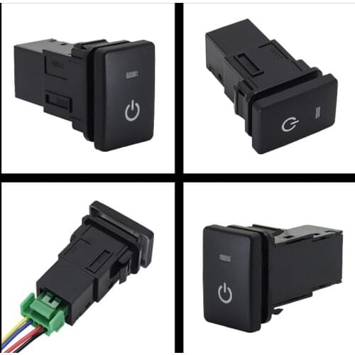 1PC BSM DRL LED Parking radar Battery power supply Steering Sheel music Switch Button For Toyota Land Cruiser 07-20