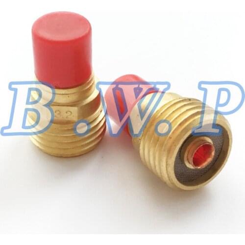 2Pcs 45V45 1/8" 3.2mm Gas Lens Collet Body For TIG Torch Set Up Accessories WP-9 20 PTA9 CK9 HW-9