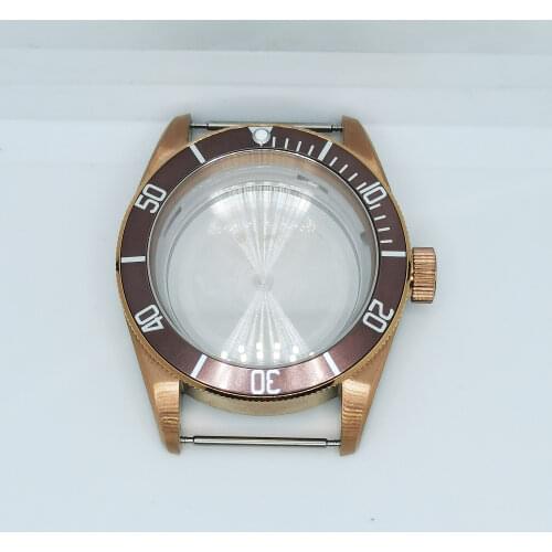 40MM 316 Stainless Steel Mans Watch Case For Automatic Movement nh35 MIYOTA 8215 8205 ETA 2836
