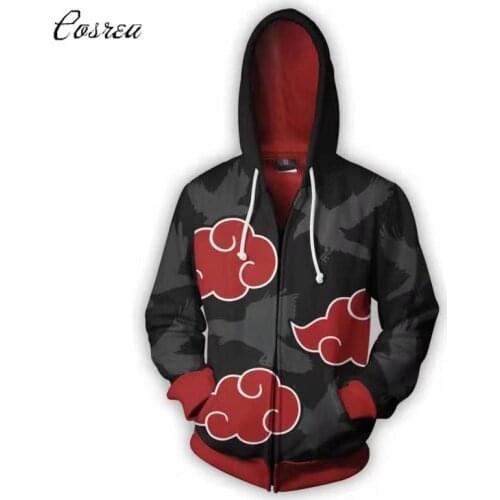 Anime Naruto Hokage Jacket Uzumaki Hoodie Uchiha Sweatshirt Naruto Jacket Pullovers Cosplay Costumes Party Naruto Akatsuki