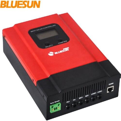 BLUESUN solar charge controller 12V 24v 36v 48v mppt solar charger controller 50amp 80amp 100a 50 100 amp charger solar