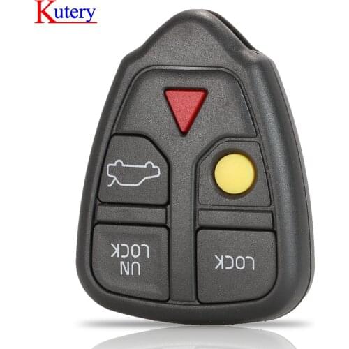 Kutery 5/10/20/30pcs 5 Buttons Flip Folding Car Key Shell Case For Volvo XC70 XC90 V50 V70 S40 V40 V90 C70 S60 S80 S70