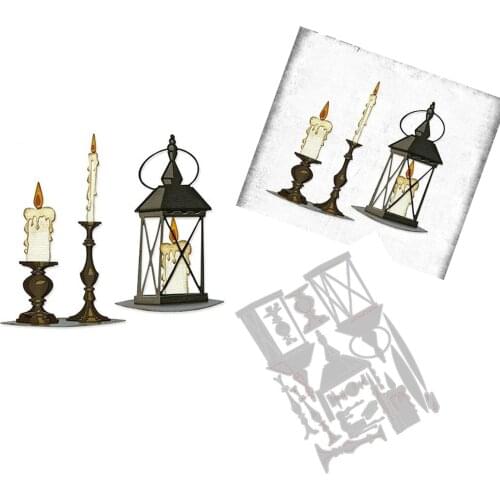 Candlelight Colorize Metal Cutting Dies Scrapbook Diary Decoration Stencil Embossing Template DIY Greeting Card Handmade 2021