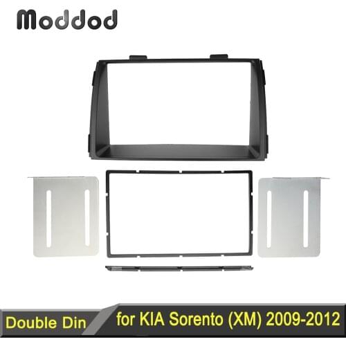 Double Din Stereo Panel for Kia Sorento 2012-2017 Car Radio Fascia Dashboard Installation Refitting Trim Kit Frame CD DVD Bezel