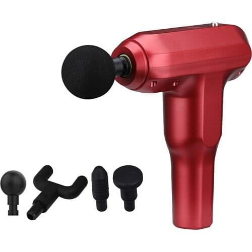 Fascial Gun Frequency Vibration Muscle Massage Gun Muscle Massager for Pain Relief Electric Body Massager with 4 Massage Head