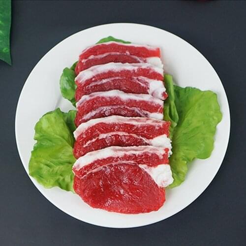 Artificial fake food simulation meat props lean meat pork slices ribs Steak Chops Fillet Pigs feet Kidney Liver Hearts model