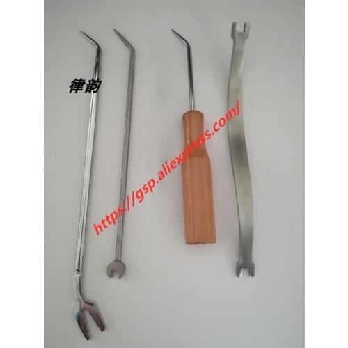 4pcs piano tuning and maintenance tools, multi-purpose card nail wrench
