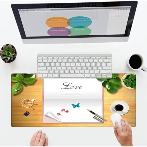 XGZ Large Size Home Office Wallpaper Mouse Pad Rectangular Washable Non-fading Keyboard Player Mouse Pad Decorate Your Table