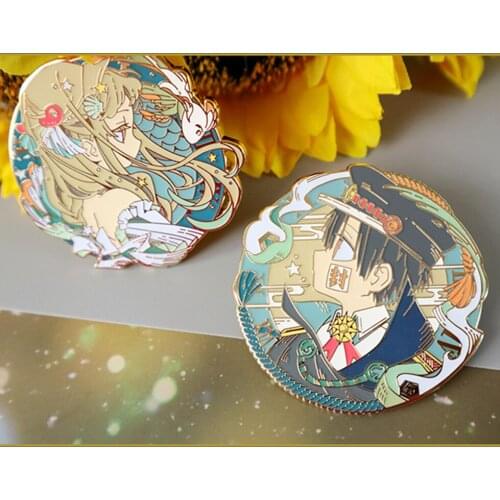 Limited Anime Jibaku Shounen Hanako-kun Yashiro Nene Metal Badge Brooch Pin Bag Decor Acc Collector Props