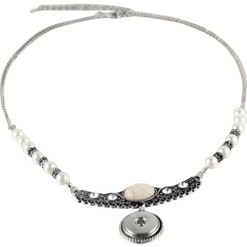 SN18-54 colar pingente metal Pendant & necklaces charm chain fit chain necklace 18mm ginger snaps buttons charm