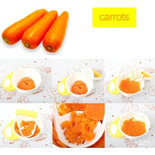 Baby Feeding Bowl Food Grinder Fruit Food Handmade Infant Child Training Plate Containers Dishes Tableware Safety Processor Tool