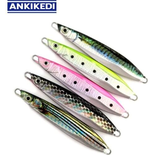 ANKIKEDI Fishing Lure seawater black bass Fishing spoons Fish bait simulation iron plate hard bait Rockfishing Darting