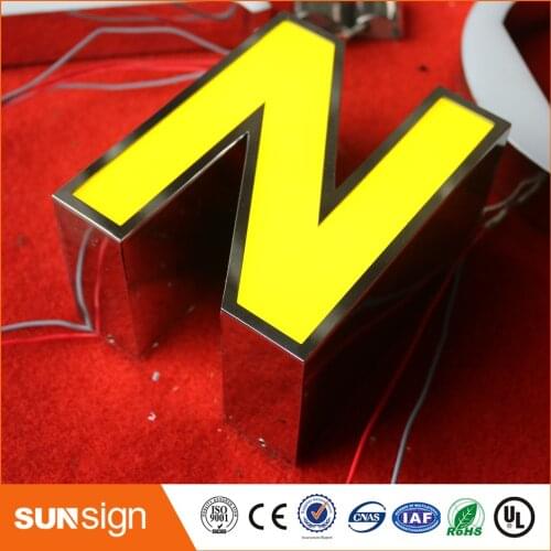 Custom shop door decorative LED sign light letters