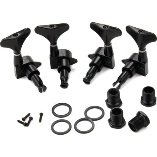 Muse-New Black Guitar Sealed Tuners Tuning Pegs Machine Heads 2R2L For 4 String Bass guitar pegs guitar bass tuning keys
