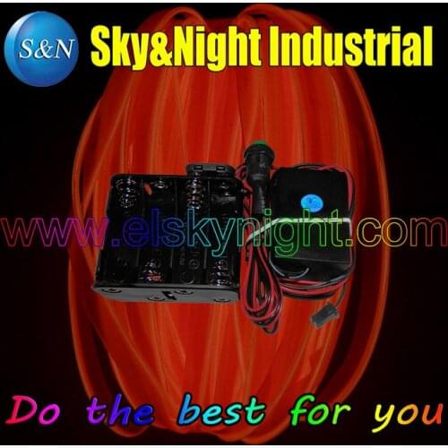 Event & Party Supplies Welt EL wire-ORANGE color 12M for sawing onto clothing easy use (Flashing)Night dress+Free shipping