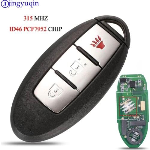 Jingyuqin Remote Smart Key 3 Buttons For Nissan Qashqai X-Trail Car Controller Continontal 315MHz with Chip