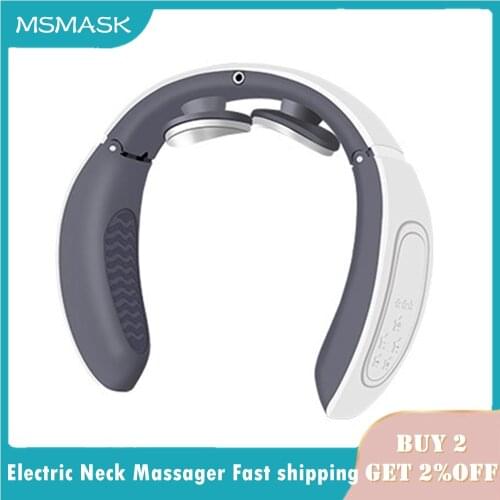 Smart Electric Neck Massager Shoulder Body Massager Low Frequency Magnetic Therapy Pulse Pain Relief Health Care Neck massager