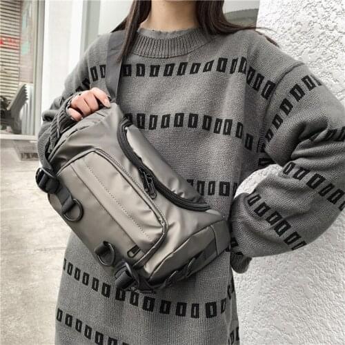 Large-capacity sports pockets Oxford cloth tooling messenger bag fashion brand personality chest bag simple shoulder bag