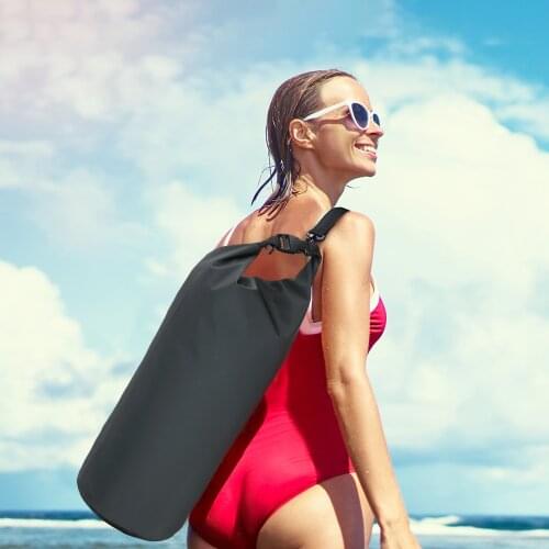 Motorcycle Bag Waterproof 10L 15L 20L 30L Diving, Swimming, Hiking Driving Travel Kits Shoulder Bag Outdoor PVC Dry Sack Bag