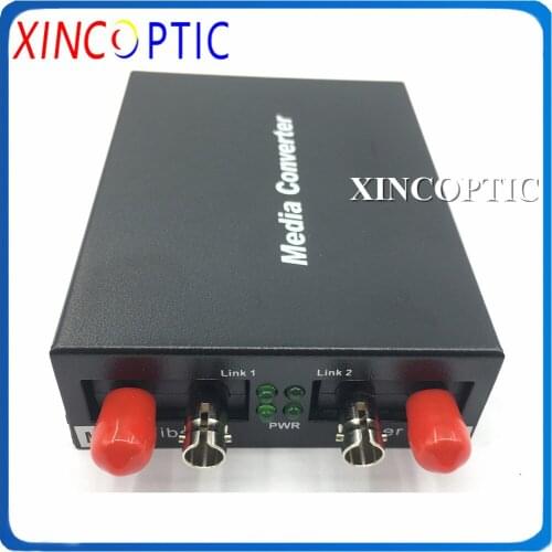 10/100M Dual Fiber MM 2KM ST to Duplex SM 25KM ST Single Mode to Multimode Duplex Megabit Media Converter