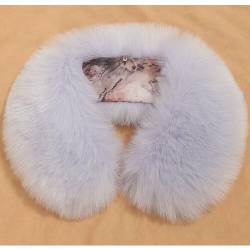 12 Colors Elasticity Comfortable Warm Fur Collar With Lining Scarf Hood Shawl Coat Jacket Cap Decoration Accessories