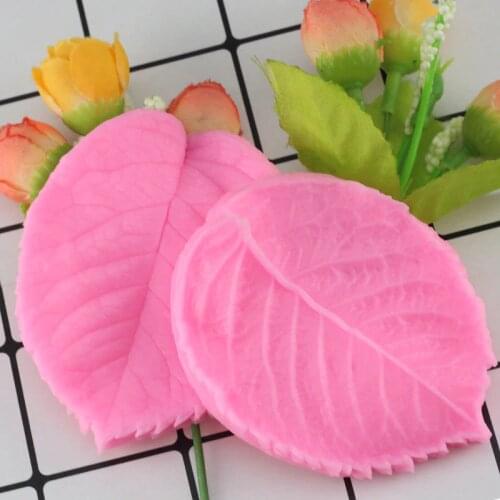 2Pcs/Set Silicone Petal Leaf Mold Flowers Making Fondant Mold Chocolate Gum Paste Mold Cake Broder Fondant Cake Decorating Tools