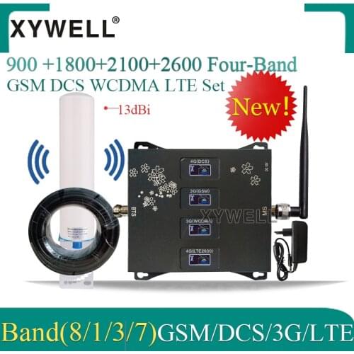 2020 New!! Four-Band 900 1800 2100 2600 2G 3G 4G Mobile signal Booster 4G Cellular Amplifier 4g Repeater GSM DCS WCDMA LTE