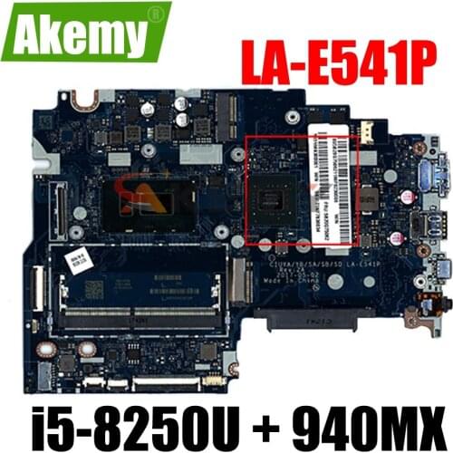5B20Q13014 - DSC MOTHERBOARD LA-E541P w/ i5-8250U + 940MX for LENOVO IDEAPAD FLEX 5-1470