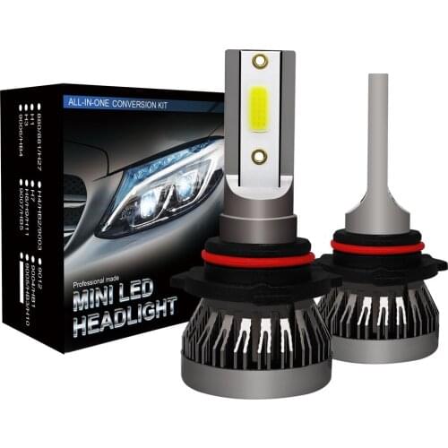 ADT 2020 New 6000K white 9006 Mini COB Headlight HB4 LED headlight Car auto headlight Without fan 6000Lumens IP68 All in one