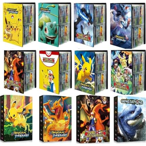 2021 New Pokemon Cards Album Book Cartoon Anime New 240PCS Game Card VMAX GX EX Holder Collection Folder Kid Cool Toy Gift