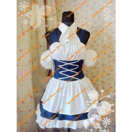 Free Shipping Chobits Heroine Chii/Eruda Anime Cosplay Costume Customized Maid Dress