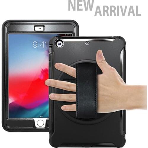 Case for iPad Mini 1 2 3 Shock Proof Full Body Cover Handle Stand Sleeve for iPad Mini 3 Case With Hand Strap Capa Funda