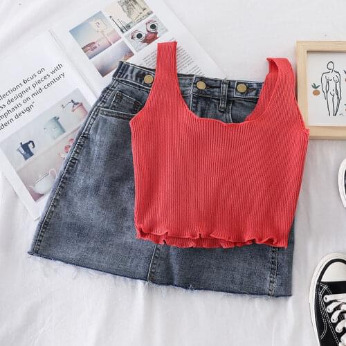Cheap wholesale 2021 spring summer autumn new fashion casual lady beautiful nice women Tops woman female OL tank tops BVy944