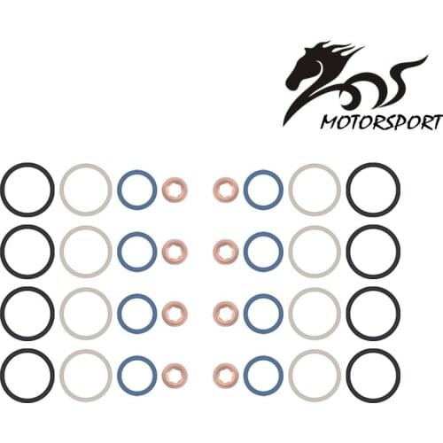 For Ford 6.0 6.0L 03-10 Powerstroke Diesel OEM MOTORCRAFT Fuel Injector O-ring Set High Pressure Ball Rail 0-ring Kit