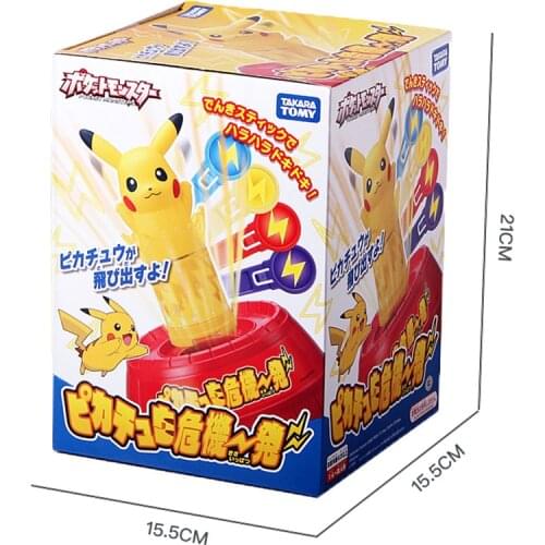 Takara Tomy Pokemon Cartoon Save the Pikachu Figures Party Desk Game with Family Action Toys for Children