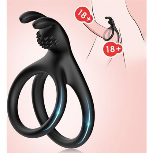 Rabbit Penis Rings Cock Ring Sex Toys For Men Adult 18 Clitoral Stimulation Delay Ejaculation Male Cockring Sexetoys Sex Shop