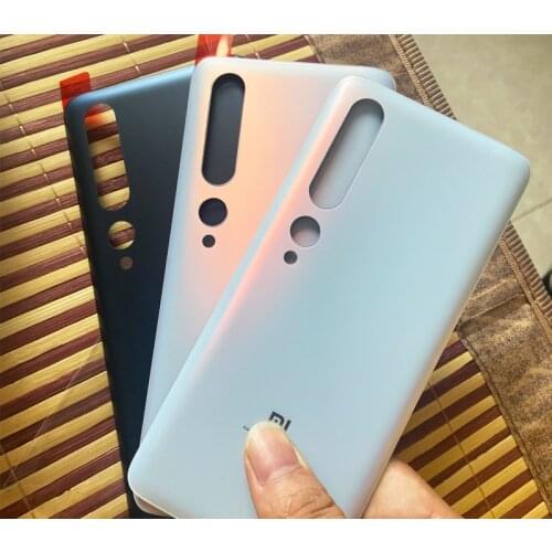 Mi10Pro Battery Cover For Xiaomi Mi 10 Pro Housing Glass Repair Replace Back Door Phone Rear Case + Logo Glue