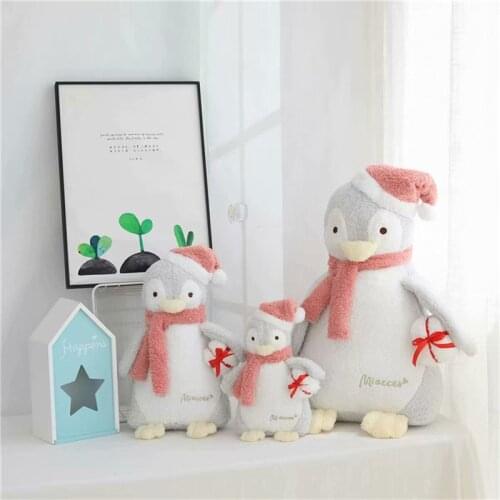 Kawaii Soft Christmas Penguin Plush Toys Children Stuffed Toys Doll Kids Toy Decorations Birthday Gift For Children